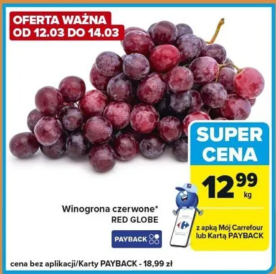 Winogrona czerwone promocja w Carrefour Express