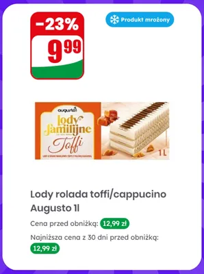 Lody rolada toffi Augusto promocja w Dino