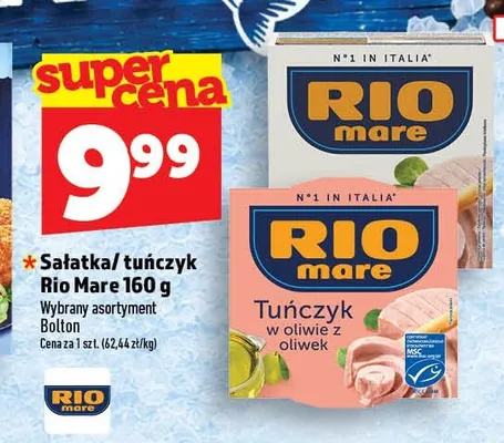 Tuńczyk w oliwie z oliwek Rio Mare promocja w TOPAZ