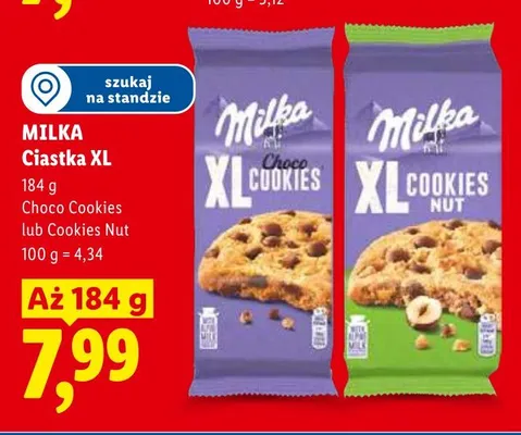 Ciastka Milka XL Choco Cookies promocja w Lidl