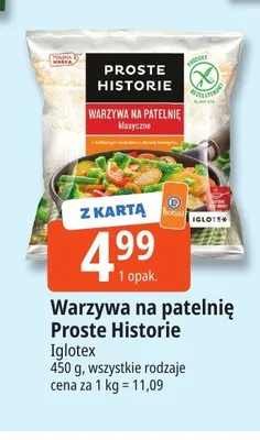 Warzywa na patelnię klasyczne Proste Historie promocja w Leclerc