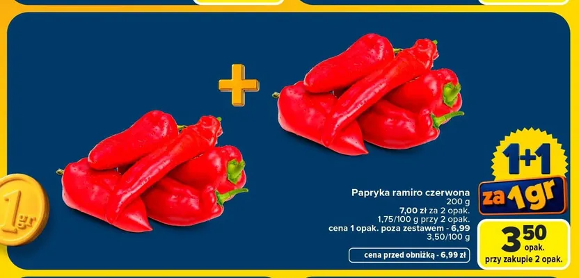 Papryka ramiro czerwona promocja w Carrefour Market