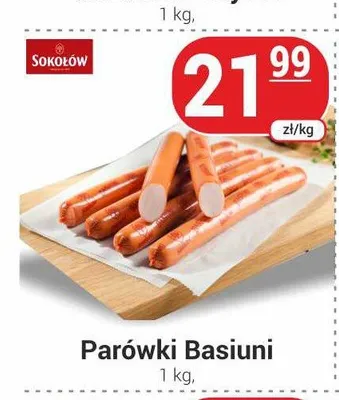Parówki Basiuni Sokołów promocja w Delikatesy Sezam