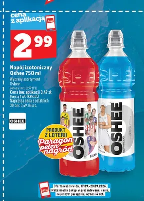 Napój izotoniczny Oshee Red Orange promocja w TOPAZ