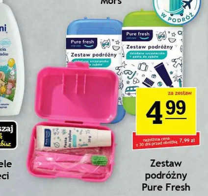 Zestaw podróżny Pure Fresh promocja w Gram Market