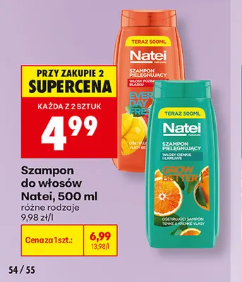 Szampon do włosów Natei promocja w Biedronka