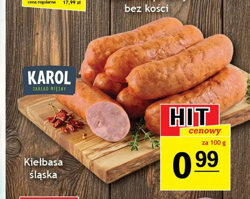 Kiełbasa śląska Karol promocja w Gram Market