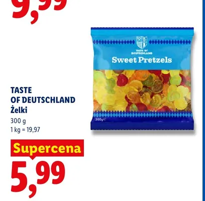 Żelki Taste of Deutschland Sweet Pretzels promocja w Lidl