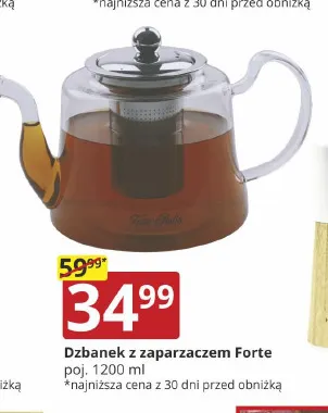 Dzbanek z zaparzaczem Forte 1200 ml Festa Italia promocja w Prymus AGD