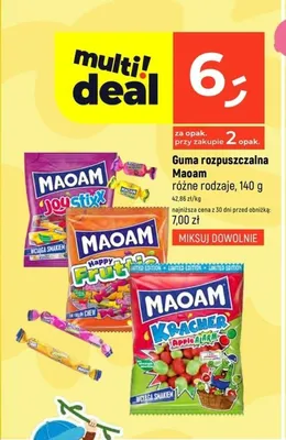 Guma rozpuszczalna Maoam Joystixx promocja w Dealz