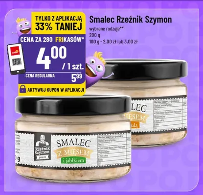 Smalec z mięsem i cebulą Rzeźnik Szymon promocja w POLOmarket