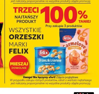 Orzeszki Felix Karmelowe promocja w Kaufland