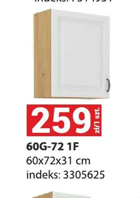 Szafka kuchenna 60 g-72 1F Stilo promocja w Merkury Market