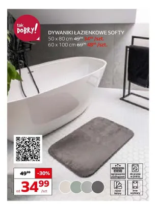 Dywanik łazienkowy Softy 50x80 cm promocja w Komfort