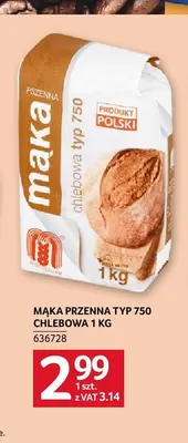 Mąka pszenna typ 750 chlebowa promocja w Selgros