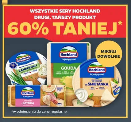 Ser topiony ze śmietanką Hochland promocja w Netto