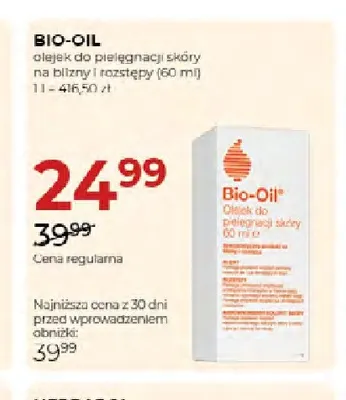 Olejek do pielęgnacji skóry na blizny i rozstępy Bio-Oil promocja w Drogerie Jawa