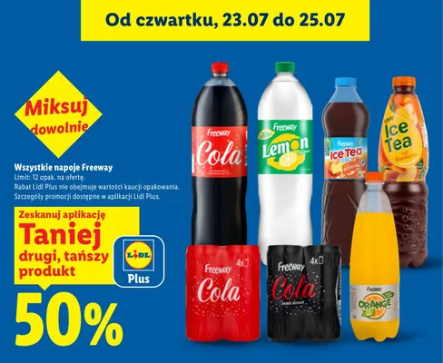Napój Freeway Ice Tea brzoskwinia promocja w Lidl