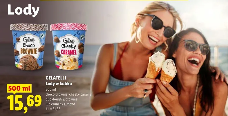 Lody w kubku Gelatelli promocja w Lidl