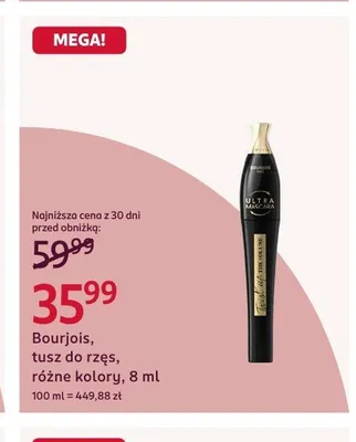 Tusz do rzęs Bourjois Twist Up The Volume promocja w Rossmann