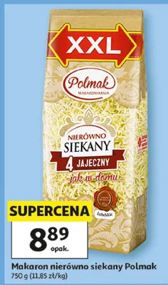 Makaron nierówno siekany 4 jajeczny Polmak XXL promocja w Auchan