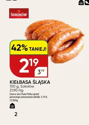Kiełbasa śląska Sokołów promocja w Chata Polska
