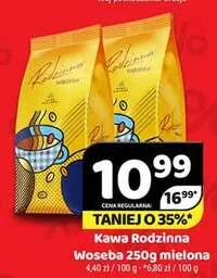 Kawa mielona Woseba Rodzinna promocja w Delfin