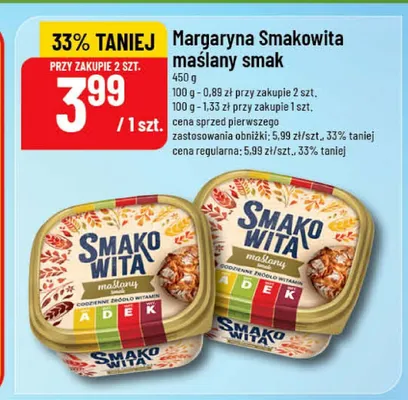 Margaryna Smakowita maślany smak promocja w POLOmarket