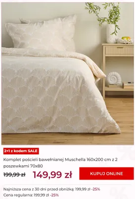 Komplet pościeli bawełnianej home&you Muschella promocja w home&you