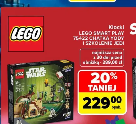 Klocki LEGO Smart Play 75422 Chatka Yody i szkolenie Jedi promocja w Carrefour