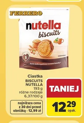 Ciastka Nutella Biscuits promocja w Carrefour Market