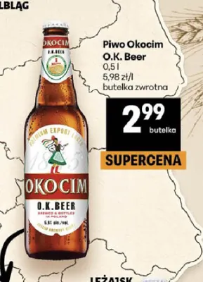 Piwo Okocim O.K. Beer promocja w Delikatesy Centrum