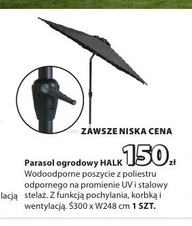 Parasol ogrodowy HALK promocja w Jysk