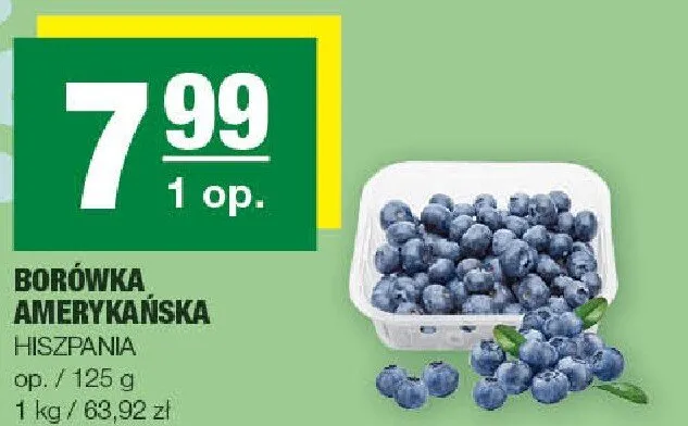 Borówka amerykańska promocja w SPAR