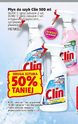 Płyn do szyb Clin antypara z rozpylaczem promocja w Prim Market