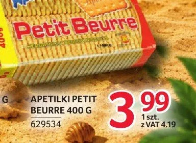 Herbatniki Apetilki Petit Beurre promocja w Selgros