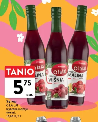 Syrop O La La! promocja w Intermarche