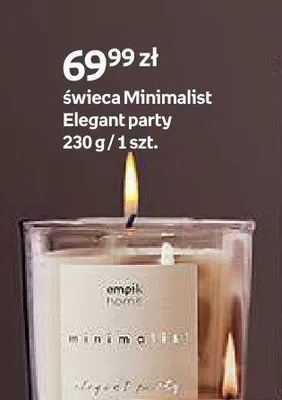 Świeca Minimalist Elegant party empik home promocja w Empik