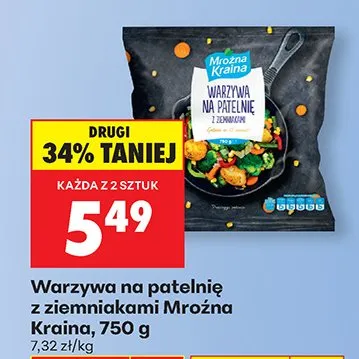 Warzywa na patelnię z ziemnikami promocja w Biedronka