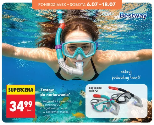 Zestaw do nurkowania Bestway promocja w Biedronka