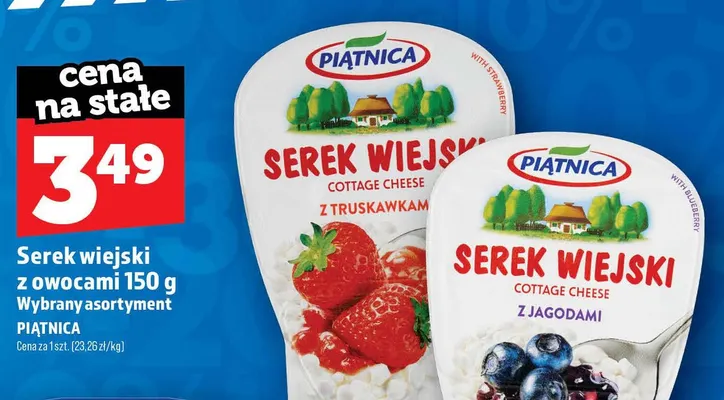 Serek wiejski z jagodami Piątnica promocja w TOPAZ