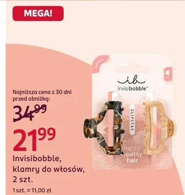 Klamry do włosów promocja w Rossmann