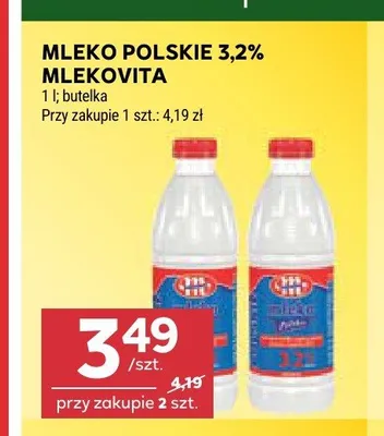 Mleko Polskie 3,2% Mlekovita promocja w Stokrotka