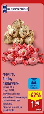 Praliny nadziewane Amoretta promocja w Aldi
