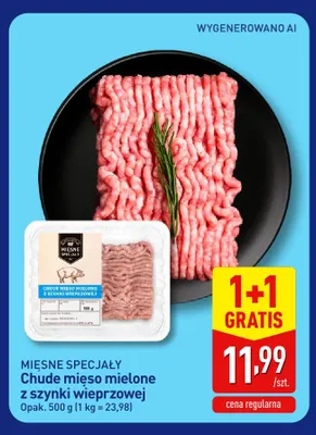 Chude mięso mielone z szynki wieprzowej Mięsne Specjały promocja w Aldi