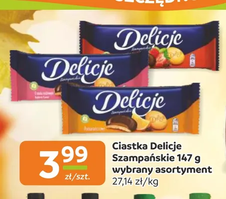 Ciastka Delicje Szampańskie promocja w Gama