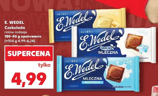 Czekolada biała E. Wedel promocja w Kaufland
