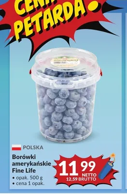 Borówki amerykańskie Fine Life promocja w Makro