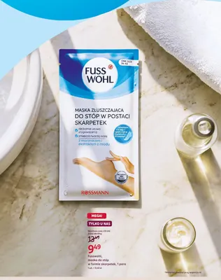 Maska do stóp w formie skarpetek Fusswohl promocja w Rossmann