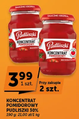 Koncentrat pomidorowy 30% Pudliszki promocja w Euro Sklep